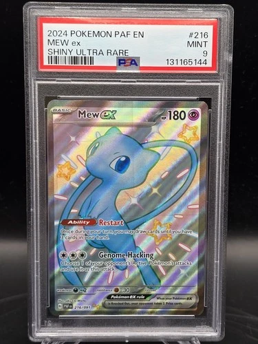2024 POKEMON PAF EN-PALDEAN FATES SHINY ULTRA RARE #216 MEW EX PSA 9 216/091