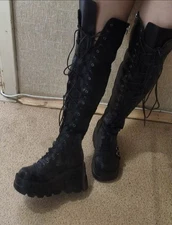 Wedges Long Boots for Women Autumn Winter Over-the-knee Boots Cosplay Platforms