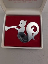 1978 Stieff Triton Sterling Christmas Ornament w/original box New RARE