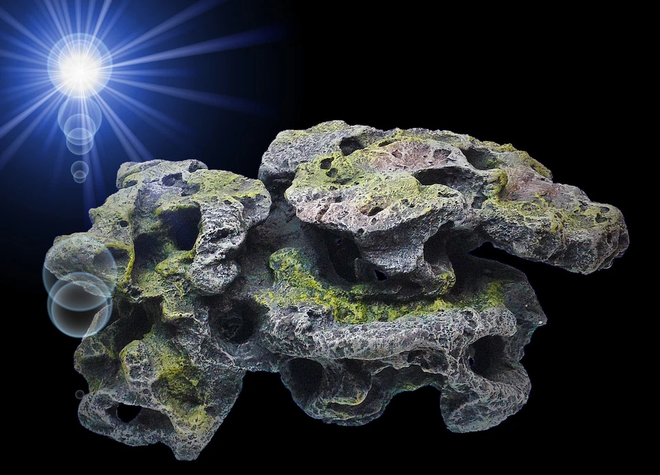 TOP Aquarium Deko 🍀 LOCHGESTEIN XXL 🍀 Lava Felsen Terrarium Dekoration Zubehör - Bild 2 von 4