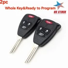 2 For 2004 2005 2006 2007 2008 2009 Dodge Durango 3 Buttons Remote Car Key Fob