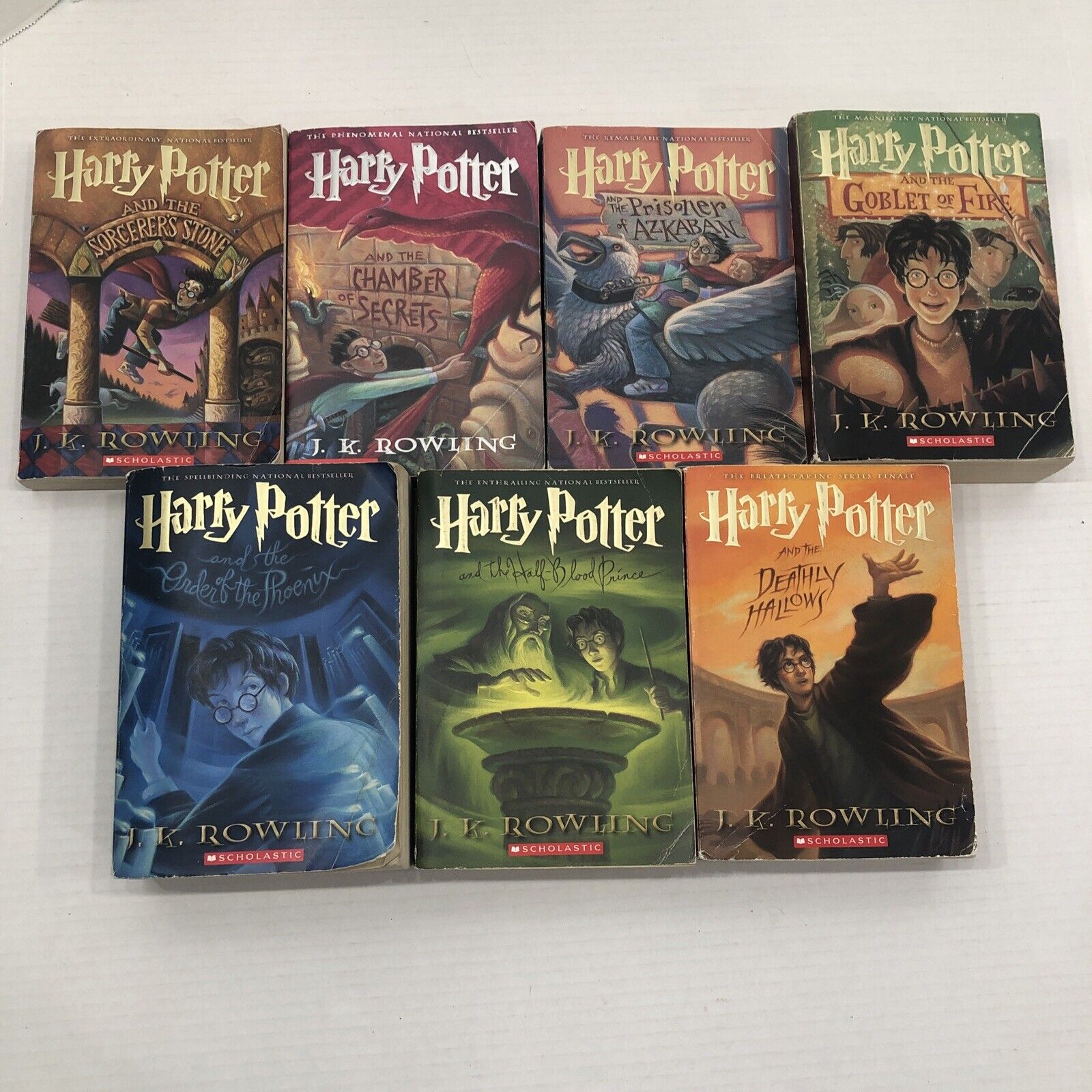 Harry Potter Book Set 1-4 Scholastic Books Paperback New Sealed