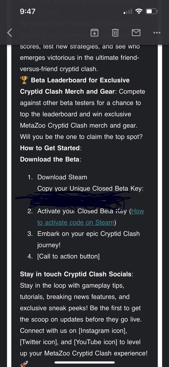 METAZOO CRYPTID CLASH BETA CODE | EBay