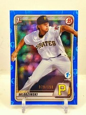 2020 Bowman Draft 1st Edition Carmen Mlodzinski Blue Foil Refractor 79/150 RC 