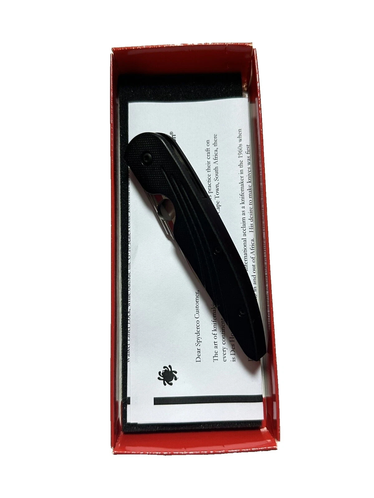 Cuchillos plegables de colección Mango de Cuerno Spyderco