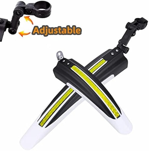 Plastic Front Rear Fender Mudguard Splash Guard Set Black for Bike Bicycle - Picture 5 of 5