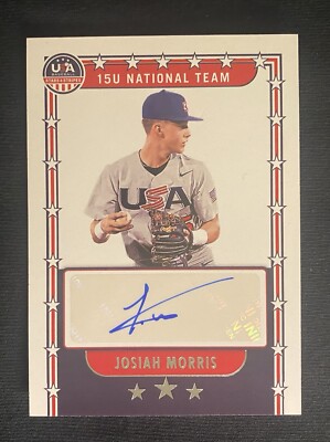 2024 Panini Stars & Stripes #NTS-JM Josiah Morris 15U US Team/Clayton Valley Ch.