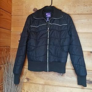 roxy black puffer jacket
