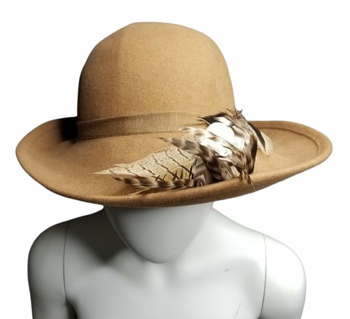 Vintage 70s Betmar Wool Felt Wide Brim 