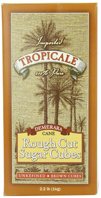 Demerara Cane Rough Cut Sugar Cubes, 2.2-Pound