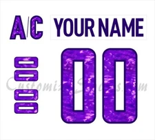 Washington Capitals Customized Number Kit For 2024-2025 HFC Uniform