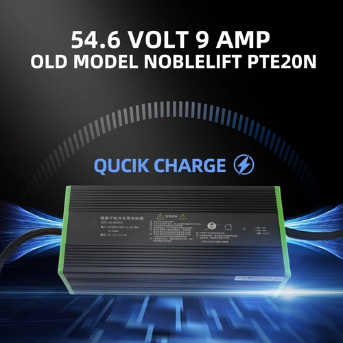 56,4 V 9 A Lithium Batterie Ladegerät für Elektrohubwagen NOBLELIFT PTE20N USA - Bild 12 von 13