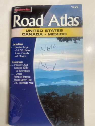 Northern Star Road Atlas - United States Canada Mexico Very Good Condition - Picture 1 of 2