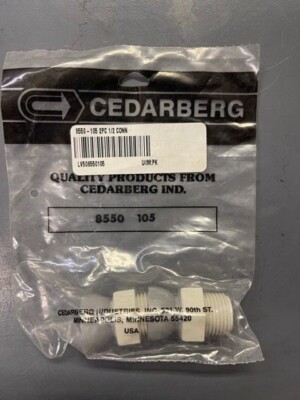 New Cedarberg Snap-Loc Coolant Systems 8550 105 2pc 1/2 Connector