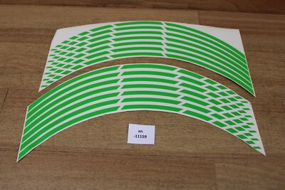 Kawasaki 197BWS0007 Wheel Rim Rings,green NOS NEU genuine xn11159