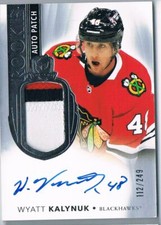 2021-22 THE CUP ROOKIE AUTO PATCH 3 COLORS WYATT KALYNUK 112/249 CHICAGO