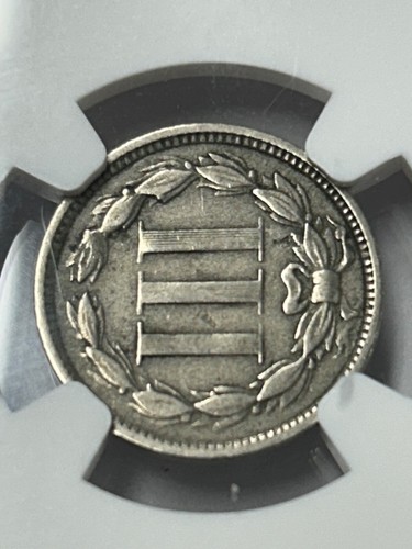 1868 Nickel Three Cent Piece NGC VF30 Nice Post Civil War Era Piece - Picture 7 of 8
