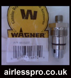 Wagner Paintcrew Paint Sprayer Outlet Valve For Old Model Paintcrew Plus Pump Ebay