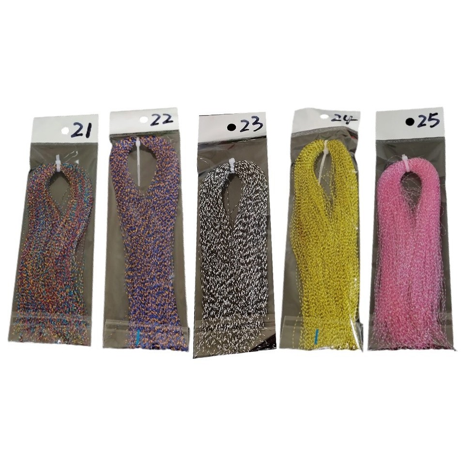 DIY Fly Making Supplies Spiral Bright Wire Hooks Set of 5 Vibrant