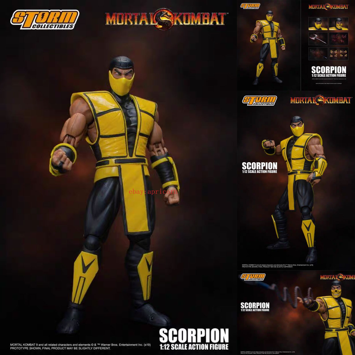 Storm Toys Mortal Kombat Scorplon 1/12 Action Figure Model