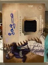 2015 Bowman Inception Autographed Relics #IAR-GG Gabby Guerrero AUTO