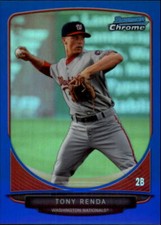 2013 Bowman Chrome Prospects Blue Refractor #BCP10 Tony Renda /250 - NM-MT