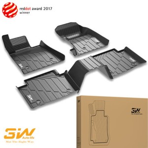 3W Floor Mats Car Liners for Cadillac XT5 2016-2025 TPE All Weather Protection