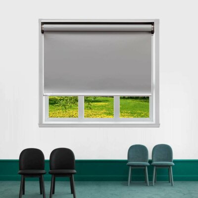 TJ GLOBAL Cordless Blackout Roller Shades, Room Darkening Blinds for Privacy
