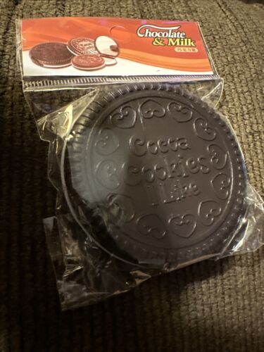 Dark Chocolate “OREO” COOKIE” Mirror/comb Compact - Picture 1 of 6