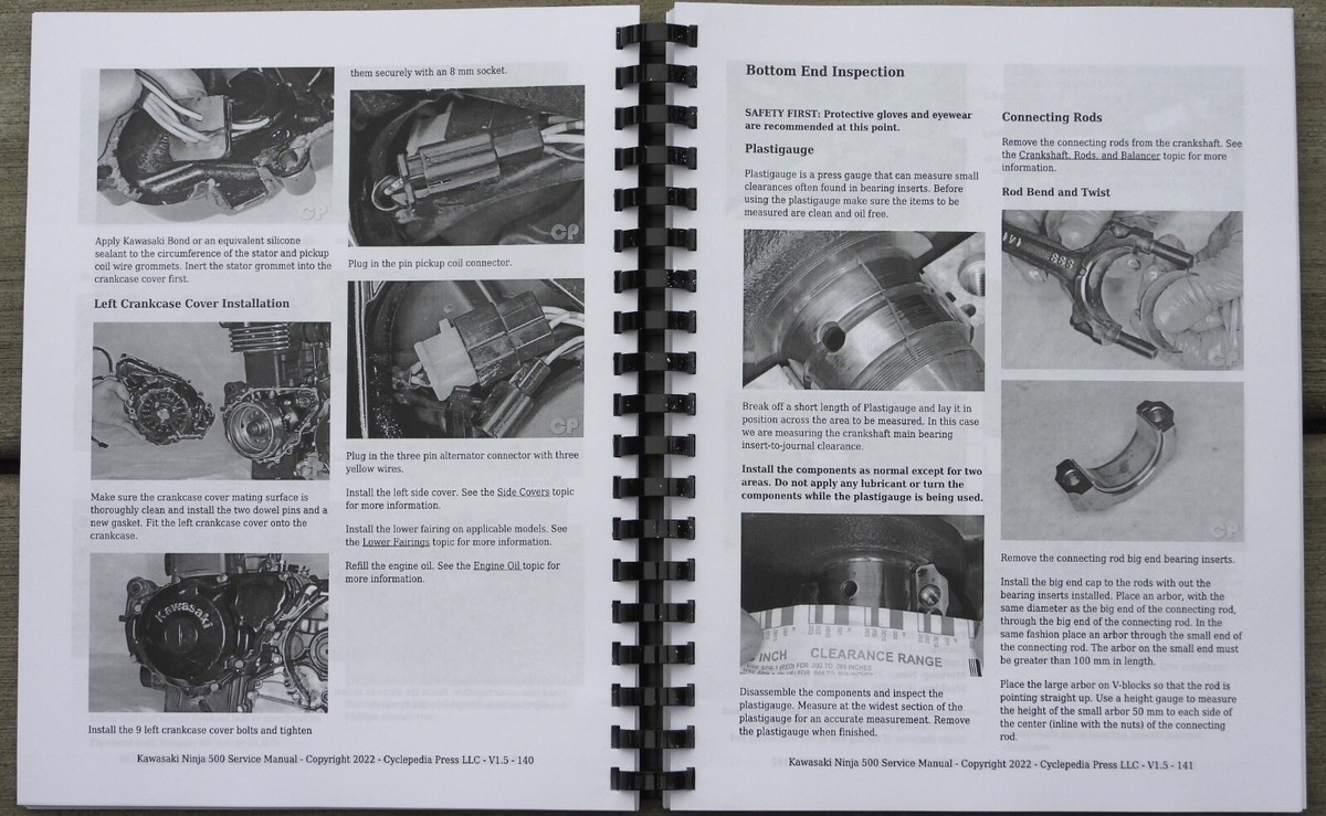1987-2009 Kawasaki Ninja EX500 EX 500 Service & Repair Manual | Paper