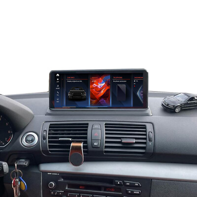 CAECHO Android Radio de Coche GPS para BW Serie 1 E81 E82 E87 E88