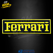Ferrari Car Logo Patch Iron/Sew On Embroidered Patch 11.5x 3.5 inches size