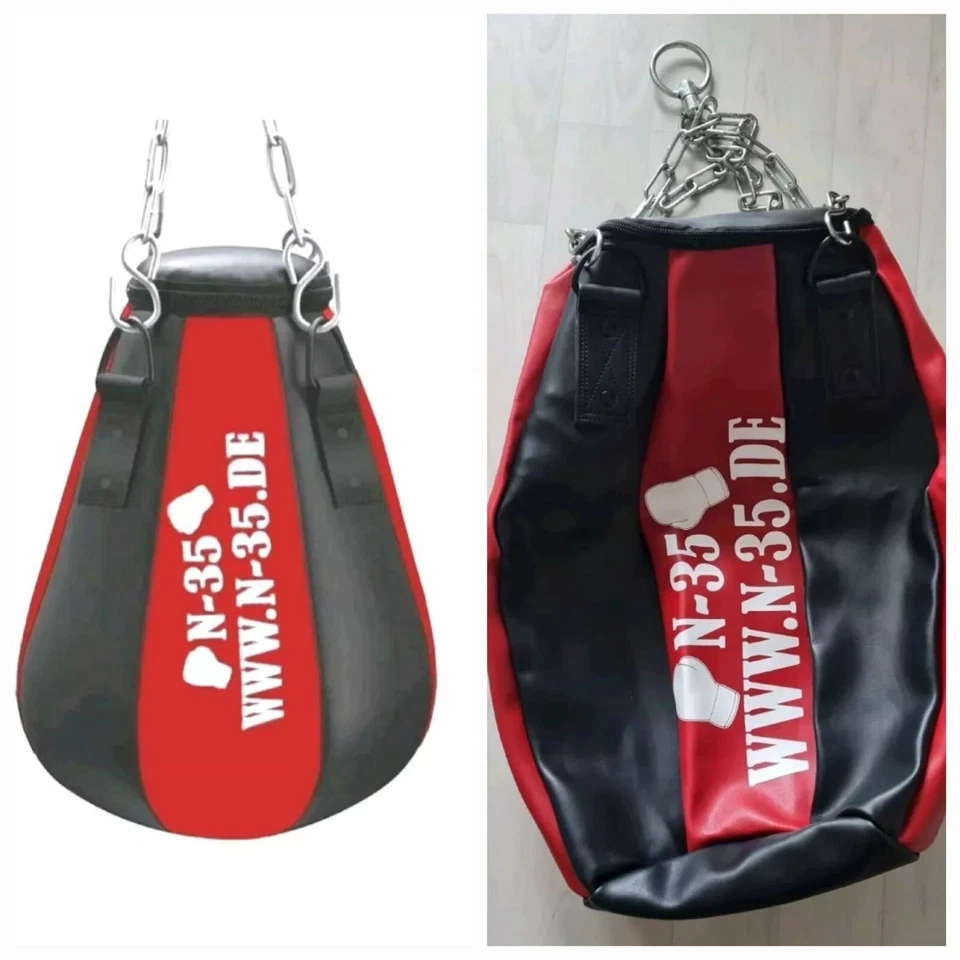 N-35 Boxsack + Kette Boxbirne Sandsack Boxsport TOP Fitness Geschenk Boxen NEU - Bild 2 von 4