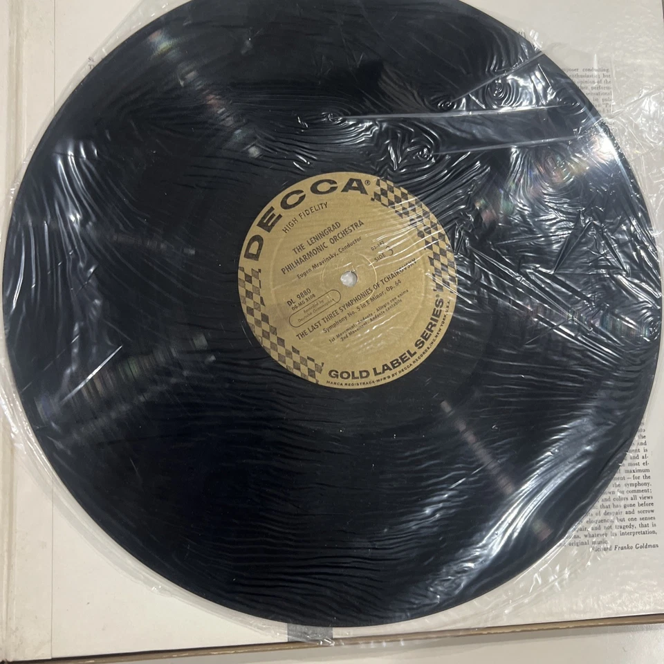 The Last 3 Symphonies of Tchaikovsky 3LPs 2Box Set Decca Gold Label DL 9879-81 Foto 4 de 4