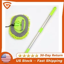 Adjustable Telescopic Car Wash Brush Kit Mop Long Handle Vehicle Cleaning Tools