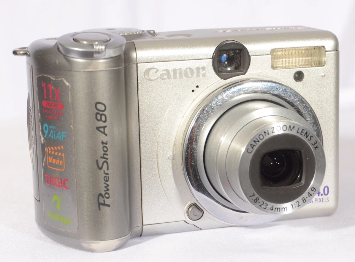 Canon PowerShot A80 1-4.9x Digital Zoom Digital Cameras for sale