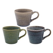 Reactive Glaze Mug 260ml Coffee Cup Rustic Gradient Artistan Style Stoneware
