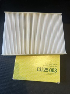 MANN Cabin Pollen Air Filter 250mm Mercedes-Benz Citan Nissan Renault CU 25 003