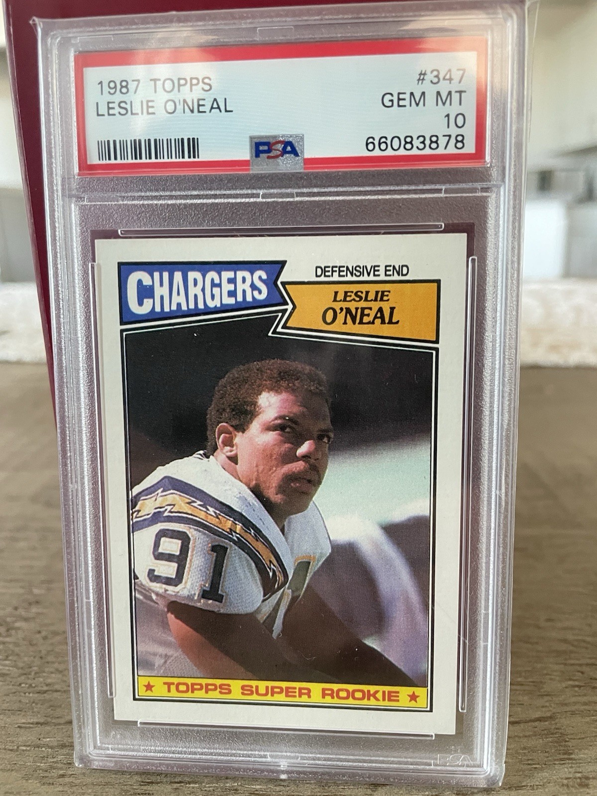 1987 Topps - Leslie O'Neal #347 (RC) PSA 10