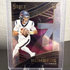 2023 Select CJ Stroud Numbers #NMB-CST Rookie RC Houston Texans