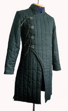 Medieval Thick Padded Armor Gambeson Jacket Costume Dress Coat Aketon Sca Larp