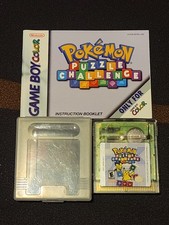 Pokémon Puzzle Challenge Game Boy Color W/ Case & Manual Tested Authentic