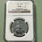 1961 Proof Silver Franklin Half Dollar 50c NGC PF68