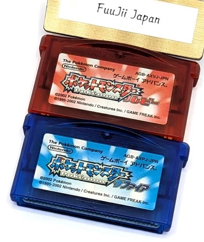 Pokemon Ruby Sapphire set Nintendo Gameboy Advance GBA Authentic Japanese Tested
