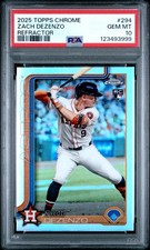 2025 TOPPS CHROME 294 ZACH DEZENZO REFRACTOR psa 10 rookie