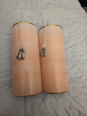 Pier 1 Jar Candles With Bells On The Wax With Cinnamon Spice Scent X2