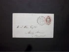 GB Stationery 1857 QV 1d pink Envelope 162 CARDIFF Sideways Duplex to Newport
