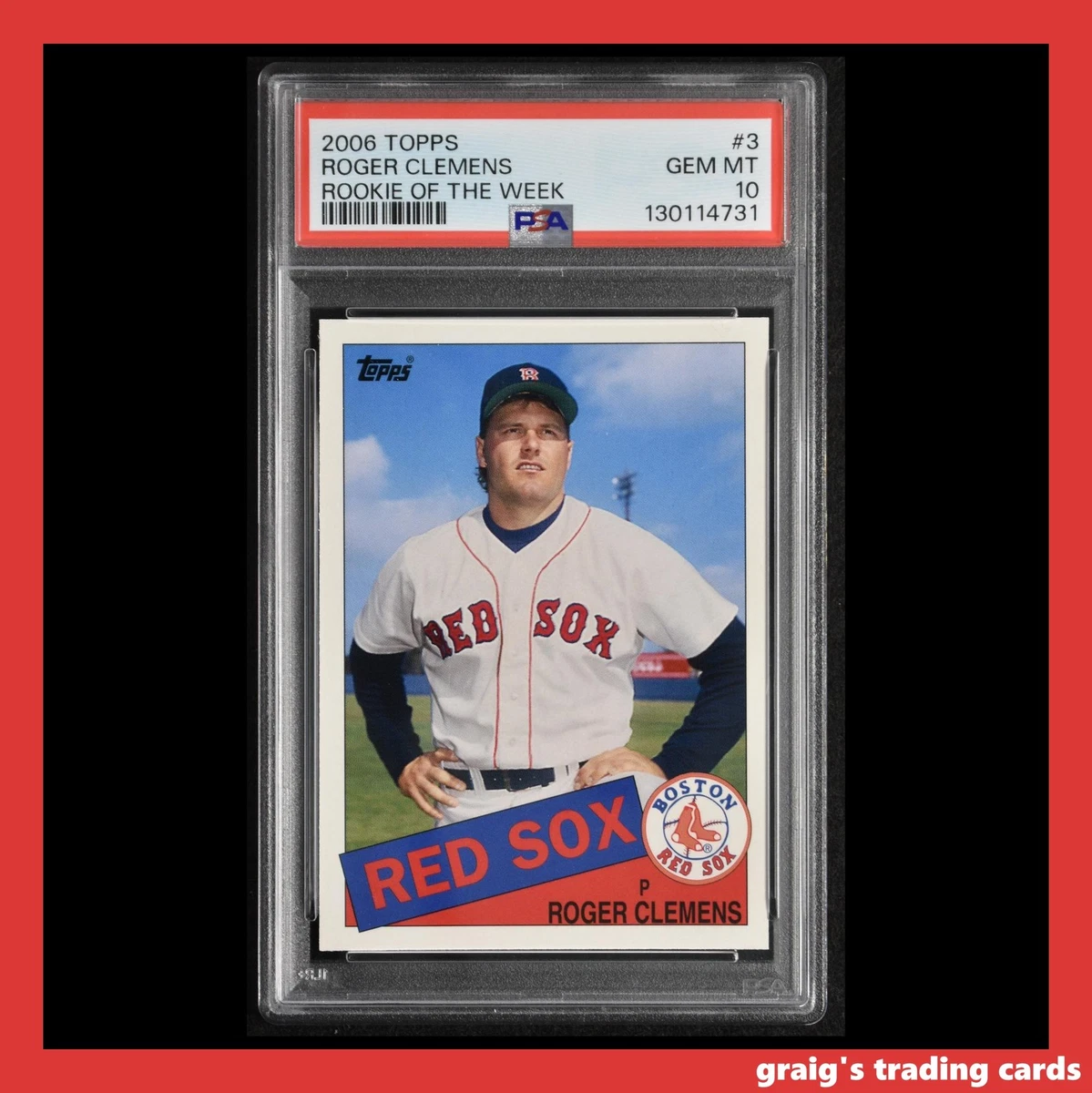 Roger Clemens Baseball Grade 10 Sports Trading Cards & Accessories