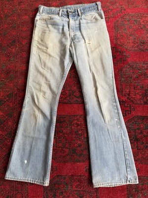 Vintage 1970 s Levi s Orange Tab Bell Bottom Jeans 32 