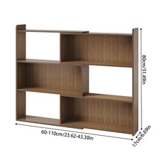 Wooden Book Shelf Stretchable Bookcase Shelving Display Storage Units Rack Stand